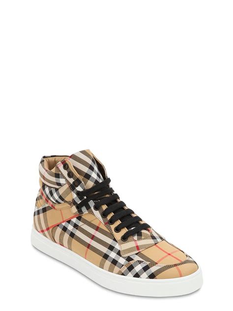 burberry men schoenen|men's high top Burberry shoes.